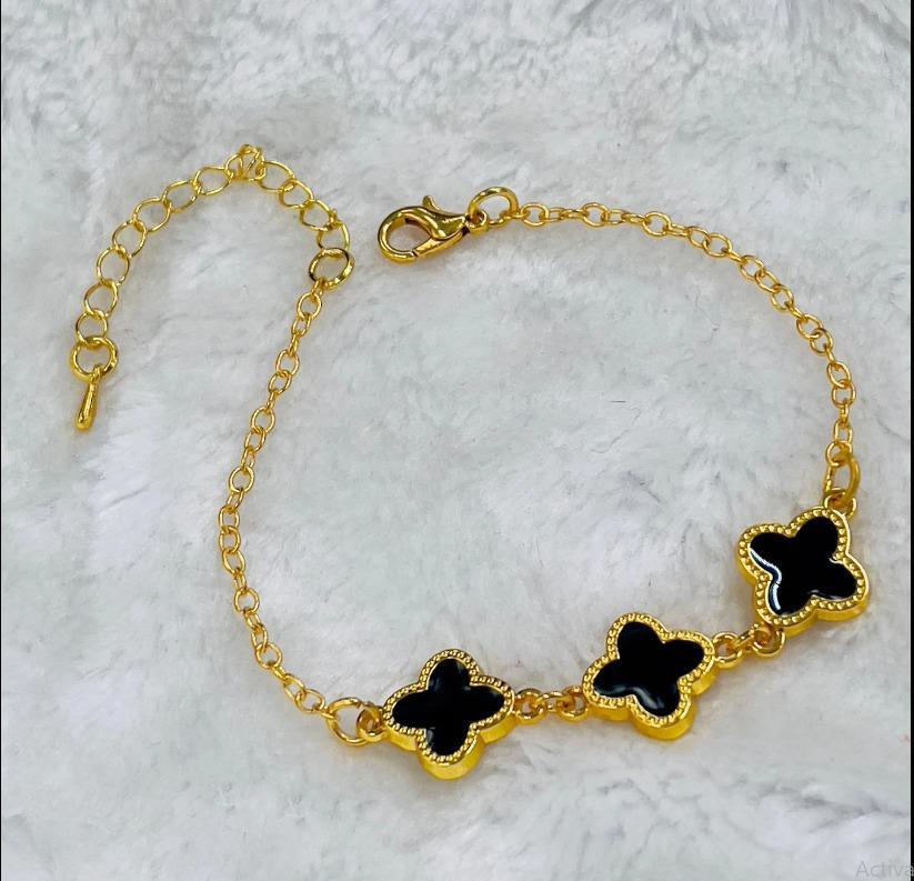 1 Pc Gold Plated Chain Bracelet – elegant gold-plated chain style bracelet for women and men