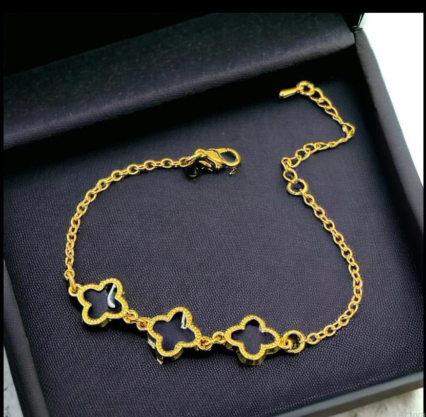 1 Pc Gold Plated Chain Bracelet – elegant gold-plated chain style bracelet for women and men