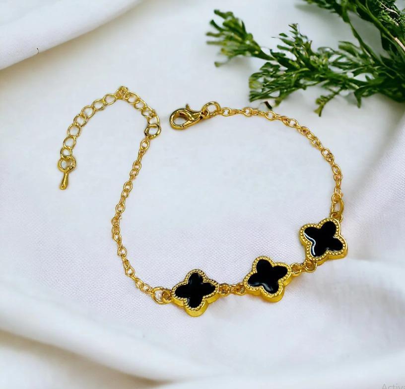 1 Pc Gold Plated Chain Bracelet – elegant gold-plated chain style bracelet for women and men